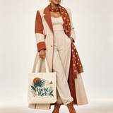 Rich and Rich Golden Doorway Terracotta Sunlit Journey Cotton Tote