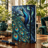 Rich and Rich Peacock of Dreams Notebook Strap Notebook