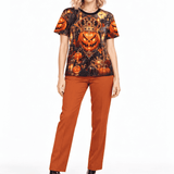 Rich & Rich Jack-O’-Reign Halloween Women's Black T-Shirt