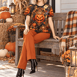 Rich & Rich Jack-O’-Reign Halloween Women's Black T-Shirt