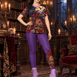 Rich & Rich Raven’s Masquerade Halloween Women's Black T-Shirt