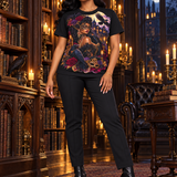 Rich & Rich Midnight Masquerade Queen Halloween Women's Black T-Shirt