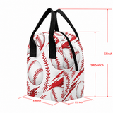 Rich and Rich Red Sport Utility Baseball Lunch Bag