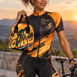 Rich and Rich Orange Sport Utility Cycling Lunch Bag