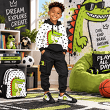 Critter Kicks Boys’ Croc Rock Black Canvas Sneakers