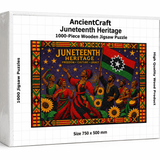AncientCraft Juneteenth Heritage 1000-Piece Wooden Jigsaw Puzzles
