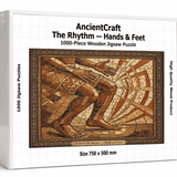 AncientCraft The Rhythm — Hands & Feet 1000 Wooden Piece Jigsaw Puzzle