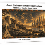 Great Zimbabwe to Wall Street Heritage 1000-Piece Wooden Jigsaw Puzzles