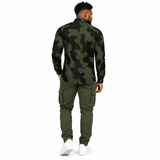 Green Camo Men's Long Sleeve Casual Shirt