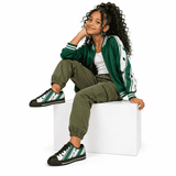 Kicks & Carry Varsity Girls Green Sneakers