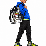 Critter Kicks Zebra Zest Kids Clear Backpack
