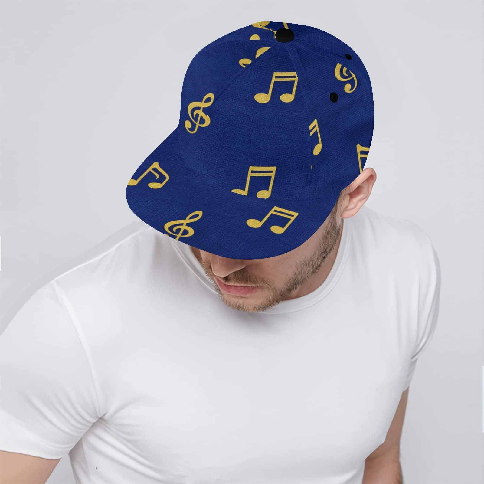 Rich and Rich Royal Blue Musical Notes Unisex Snapback Hat