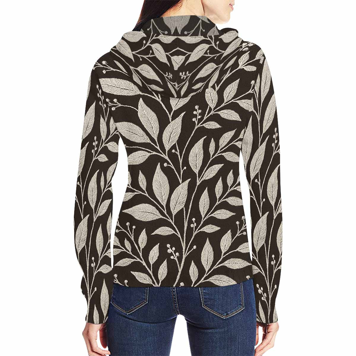 Rich and Rich Women's Print Full Zip Hoodie