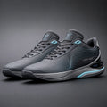 Vertex Parametric Wave Sneaker in graphite with electric blue geometric Vertex menswear design