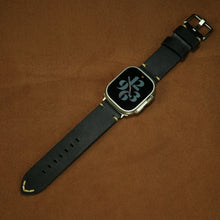 Load image into Gallery viewer, Vintage Distressed Leather Band for Apple Watch Series 10 – 100% Cowhide, One-Piece Hand-Stitched, Patina-Ready
