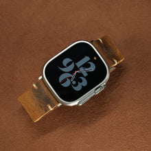 Load image into Gallery viewer, Vintage Distressed Leather Band for Apple Watch Series 10 – 100% Cowhide, One-Piece Hand-Stitched, Patina-Ready
