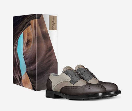 Handcrafted men's traditional derby shoes in brown leather by DSFashionBoutique