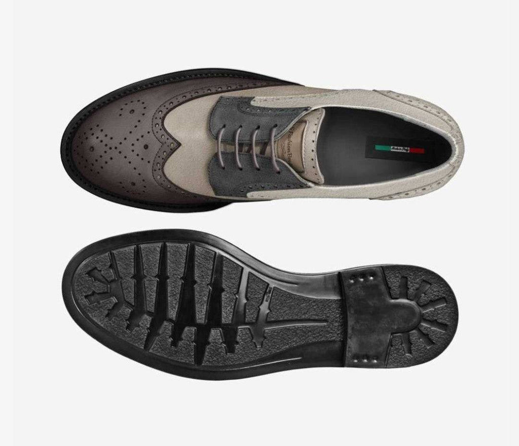 Handcrafted men's traditional derby shoes in brown leather by DSFashionBoutique