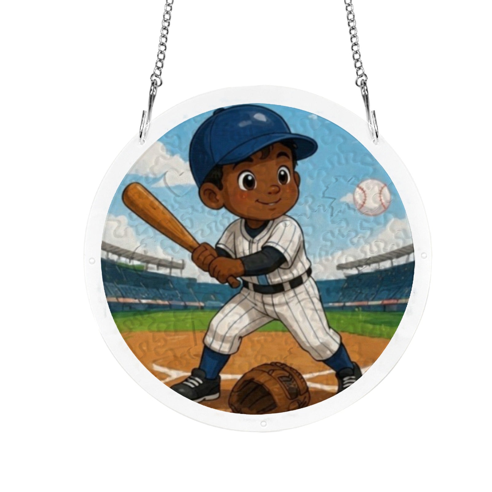 Rich and Rich Kids Baseball Jigsaw Puzzle Window Ornament - Rich and Rich Homeopportunities