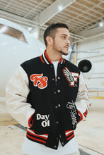 Load image into Gallery viewer, Manifest Varsity Jacket (Black)
