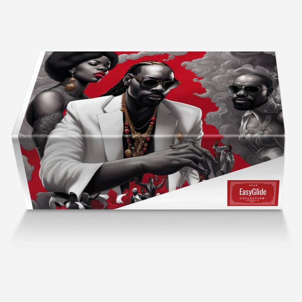 Rich and Rich Red and Black Metallic EasyGlide High Top Men's Sneaker