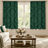 Rich & Rich Sovereign's Kaleidoscope Green Velvet Curtain 28 x 40