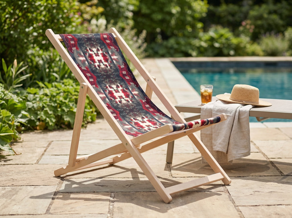 Rich and Rich Red Designer Deckchair - Rich and Rich Homeopportunities