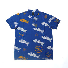 Load image into Gallery viewer, Fishscale Polo (Blue)
