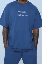 Load image into Gallery viewer, Friends In High Places (Navy - Oversize Shirt)
