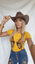Load image into Gallery viewer, Monarch Butterfly Graphic Denim &amp; Tee Set - Rich and Rich Homeopportunities
