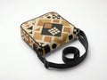 Men's Earthtone Geometric Shapes Classic Cross-body Nylon Messenger Bag - Rich and Rich Homeopportunities