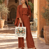 Rich and Rich Become What You Dream Women's Beige Tote Bag