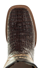 Load image into Gallery viewer, Brown Caiman Belly Print Men&#39;s Cowboy Boots H4001
