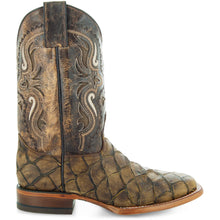 Load image into Gallery viewer, Soto Boots Men&#39;s Pirarucu Print Cowboy Boots H4015
