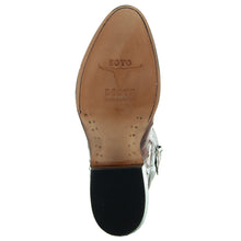 Load image into Gallery viewer, Men&#39;s Cognac Ostrich Print Cowboy Boots (H7002)
