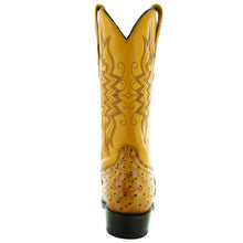 Load image into Gallery viewer, Men&#39;s Mantequilla Ostrich Print Cowboy Boots (H7002)
