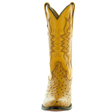 Load image into Gallery viewer, Men&#39;s Mantequilla Ostrich Print Cowboy Boots (H7002)
