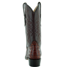 Load image into Gallery viewer, Soto Boots Men&#39;s Gator Tail Print Cowboy Boots Cognac (H7006)

