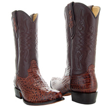 Load image into Gallery viewer, Soto Boots Men&#39;s Gator Tail Print Cowboy Boots Cognac (H7006)

