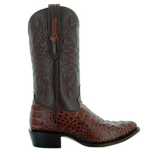 Load image into Gallery viewer, Soto Boots Men&#39;s Gator Tail Print Cowboy Boots Cognac (H7006)
