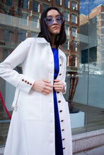 Load image into Gallery viewer, Monique White Coat – Women’s Elegant Long Coat
