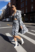 Load image into Gallery viewer, Amour Geometric Long Trench Coat – Modern Women’s Outerwear
