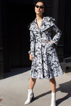 Load image into Gallery viewer, Amour Geometric Long Trench Coat – Modern Women’s Outerwear
