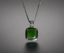 Load image into Gallery viewer, Canadian Jade Pendant with CZ 5560
