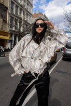 Load image into Gallery viewer, Jacqueline Bomber Jacket in Beige – Stylish Women&#39;s Bomber Coat
