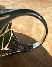Load image into Gallery viewer, Canadian Jade Silver Ring - 1917
