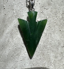 Load image into Gallery viewer, Canadian Jade Arrow Pendant, 31mm
