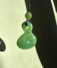 Load image into Gallery viewer, Jade Infinity Twist Pendant, .8&quot;
