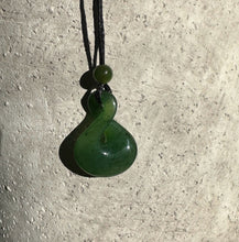 Load image into Gallery viewer, Jade Infinity Twist Pendant, .8&quot;

