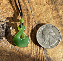 Load image into Gallery viewer, Jade Infinity Twist Pendant, .8&quot;
